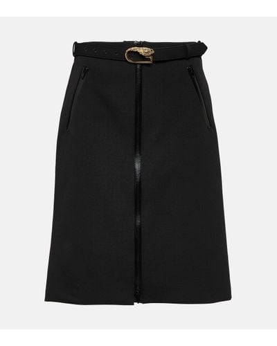 Gucci Wool Miniskirt - Black