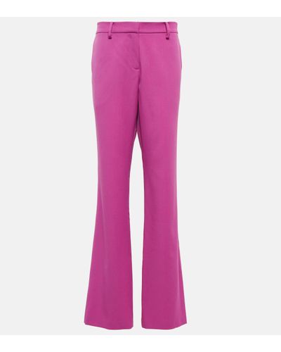 Magda Butrym Low-rise Straight Wool Trousers - Pink