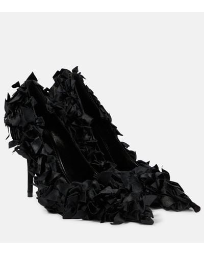 Balenciaga Salones Marie-Antoinette de saten - Negro