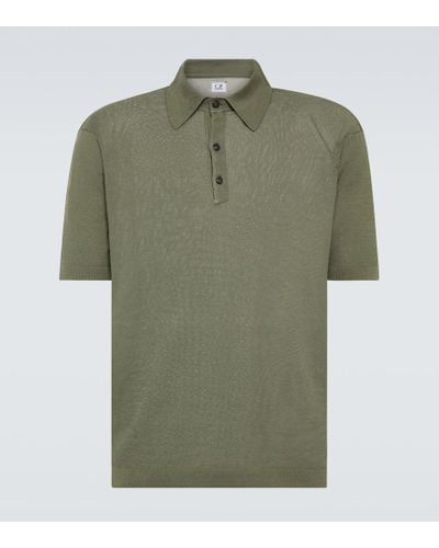 C.P. Company Cotton Polo Sweater - Green