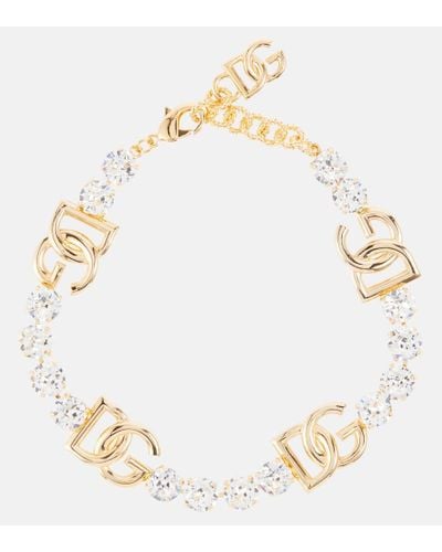 Dolce & Gabbana Verzierte Halskette DG - Mettallic