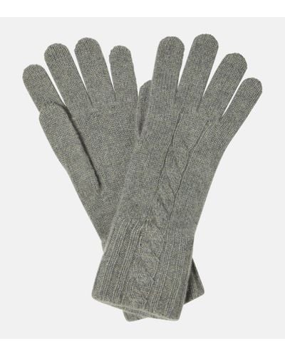 Loro Piana Napier Cashmere Gloves - Gray