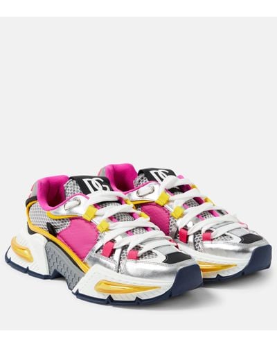 Dolce & Gabbana Mixed-material Airmaster sneakers - Multicolore