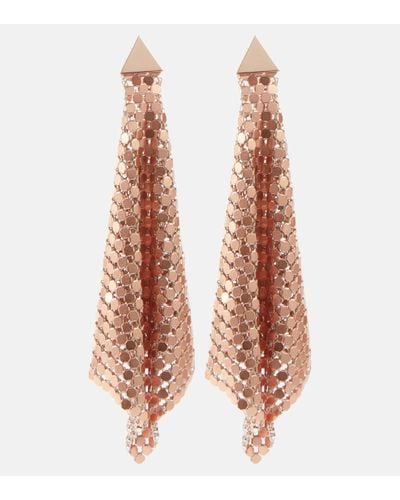 Rabanne Embellished Drop Earrings - Metallic