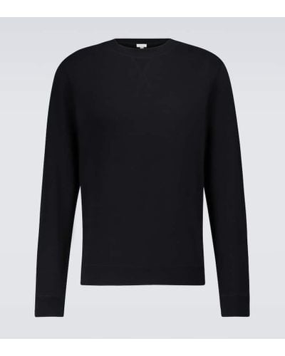 Sunspel Sweatshirt aus Baumwolle - Schwarz