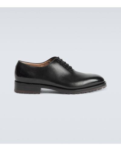 Manolo Blahnik Chaussures Oxford Newley en cuir - Noir