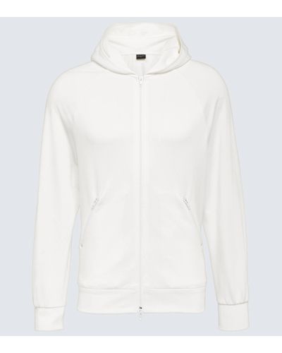 Balenciaga Logo Hooded Technical Jacket - White