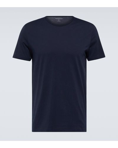 Derek Rose Riley Cotton T-shirt - Blue