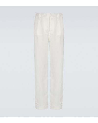 Giorgio Armani Straight-leg Pants - White
