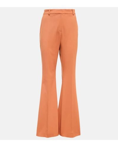 Fashion (Orange)S-4XL Women Elastic Stacked Pants Leggings High Waist Flare  Bell Bottom Ruched Stack Trousers Draped Jogger Pants Sweatpants WEF @ Best  Price Online