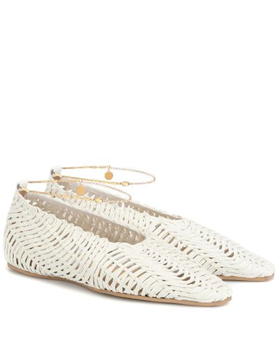 stella mccartney woven ballet flats