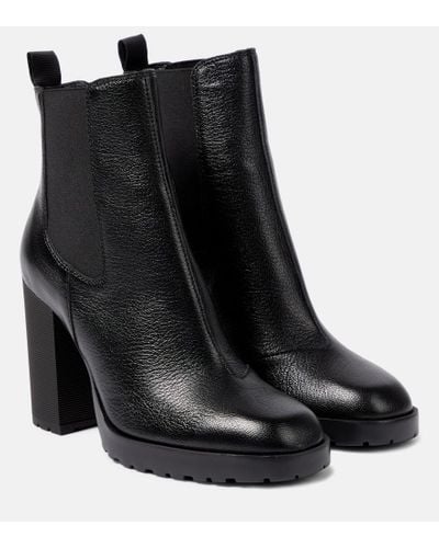 Hogan H623 Leather Chelsea Boots - Black