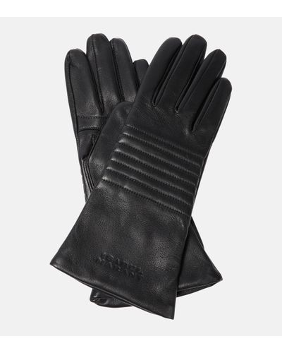 Isabel Marant Breezy Leather Gloves - Black