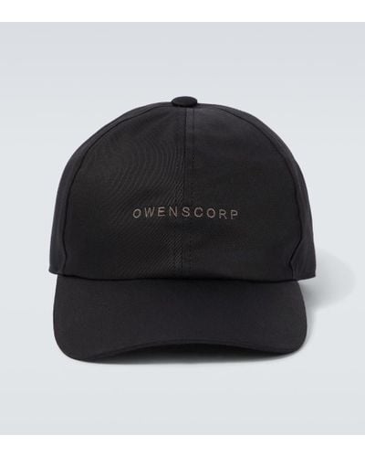 Rick Owens Baseballkappe mit Logo-Stickerei - Schwarz