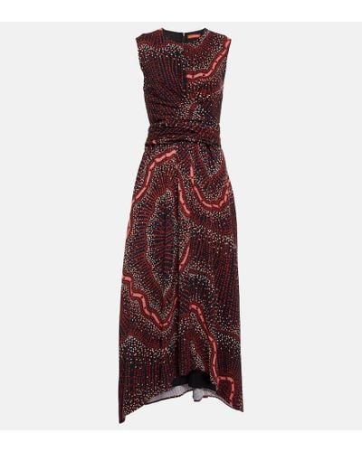 Altuzarra Penny Printed Midi Dress - Red