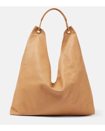 The Row Bindle Leather Tote Bag - Natural