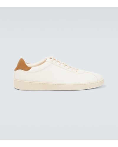 Kiton Sneakers in pelle - Bianco