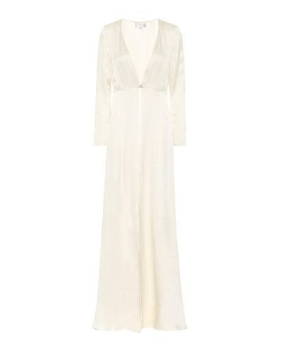Temperley London Julianna Silk-satin Bridal Coat - White