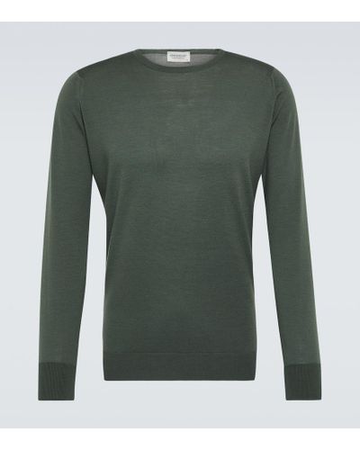 John Smedley Marcus Wool Sweater - Green