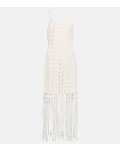 Jonathan Simkhai Janette Fringed Cotton Minidress - White