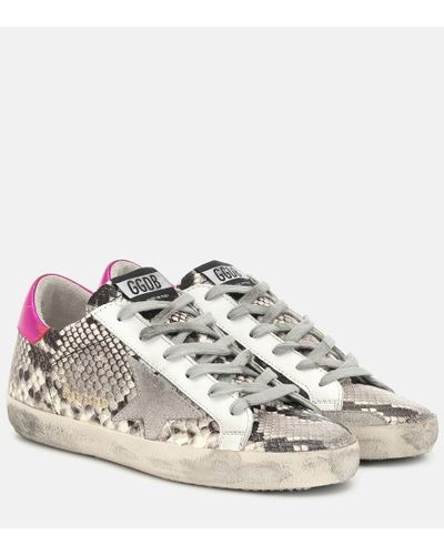 Golden Goose Zapatillas Super-Star de piel - Multicolor