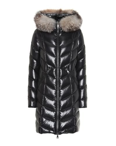 Moncler Fulmarus Fur-trimmed Down Coat - Black