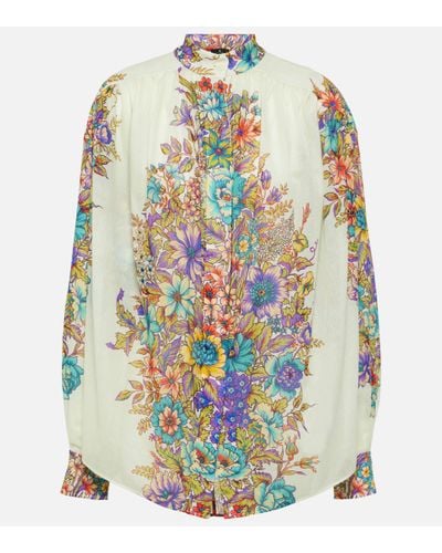 Etro Floral Cotton Shirt - Multicolour