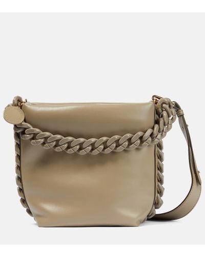 Stella McCartney Frayme Medium Shoulder Bag - Natural
