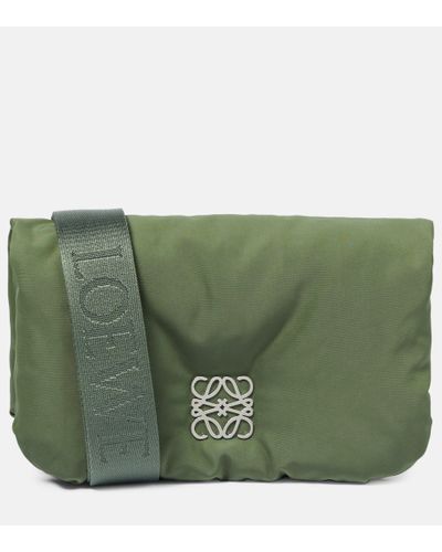 Loewe Goya Puffer Mini Shoulder Bag - Green
