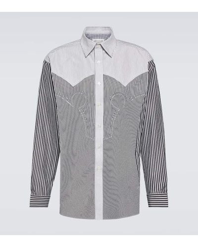Maison Margiela Hemd aus einem Baumwollgemisch - Grau
