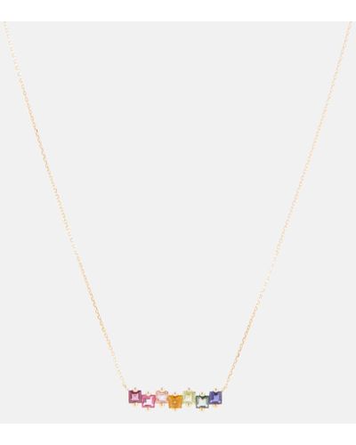 Suzanne Kalan 14kt Gold Necklace With Gemstones - White