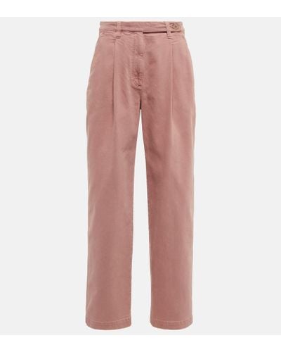 Brunello Cucinelli High-Rise Straight Jeans - Pink