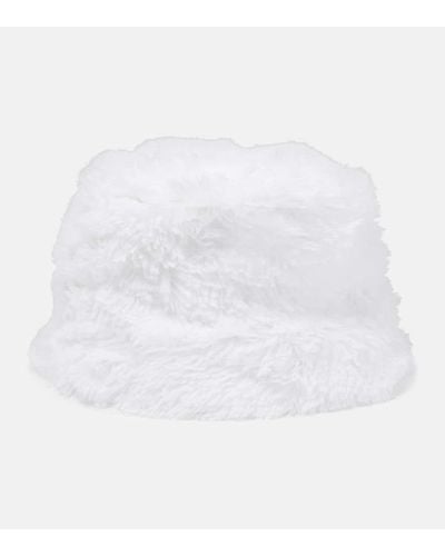 Ruslan Baginskiy Hut aus Faux Fur - Weiß