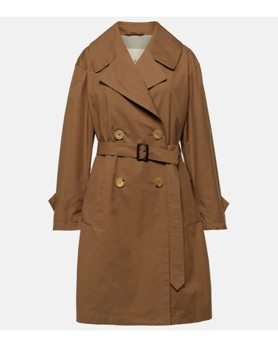 Max Mara Trench-coat en coton melange - Marron