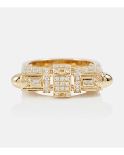 Rainbow K Majesty 14kt Gold Ring With Diamonds - Natural