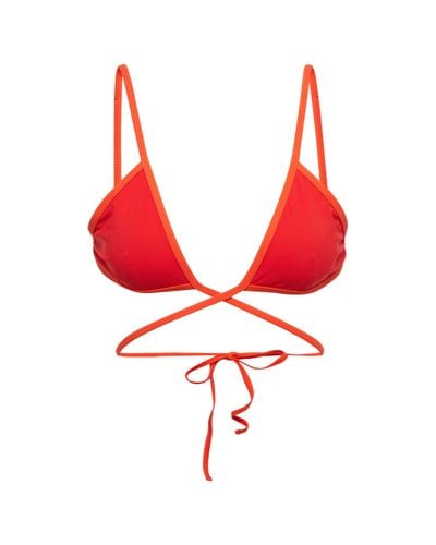 Christopher Esber Wraparound Triangle Bikini Top - Red