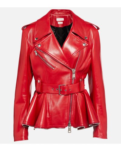 Alexander McQueen Leather jackets for Women | Online Sale up to 64% off ...
