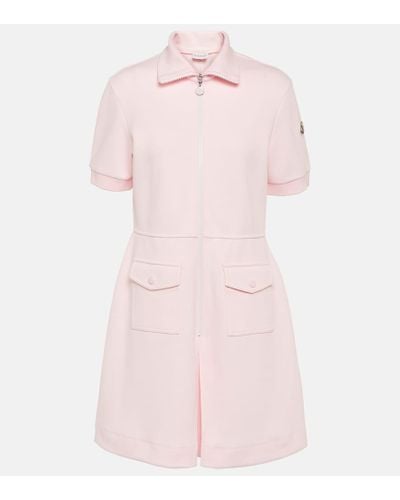 Moncler Minikleid aus Pique - Pink