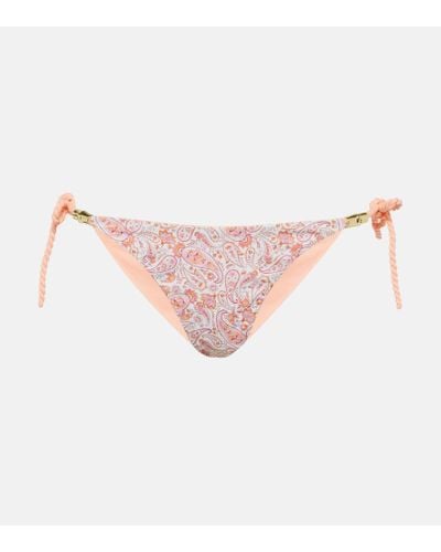 Heidi Klein Muskmelon Bay Triangle Bikini Bottoms - Pink