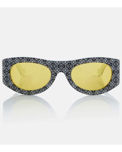 Loewe Ovale Sonnenbrille Eye//Nature - Weiß