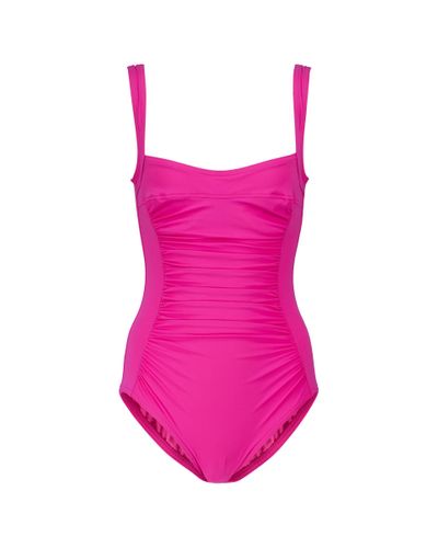 Karla Colletto Basics Ruched Swimsuit - Pink