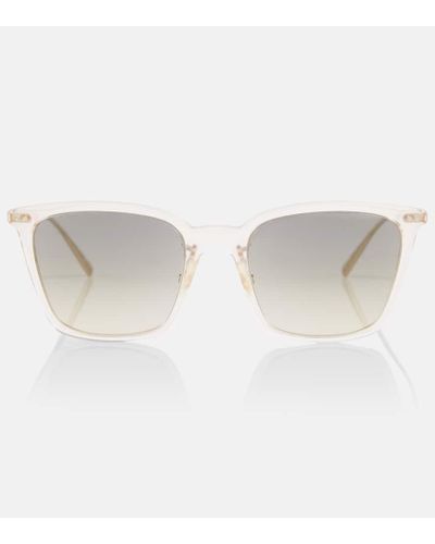 Brunello Cucinelli Eckige Sonnenbrille - Weiß