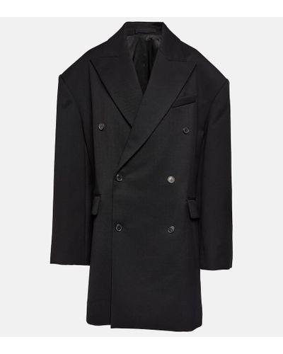 Wardrobe NYC Mantel aus Wolle - Schwarz