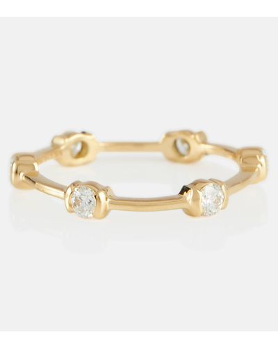 Melissa Kaye Zea 18kt Gold Ring With Diamonds - Metallic