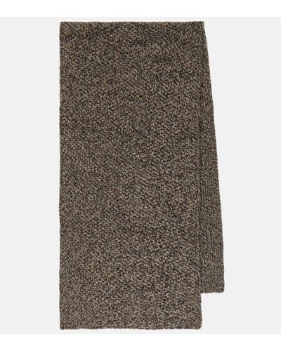 Chloé Cashmere And Wool Scarf - Brown