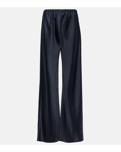 The Row Pantalon ample Gala - Bleu