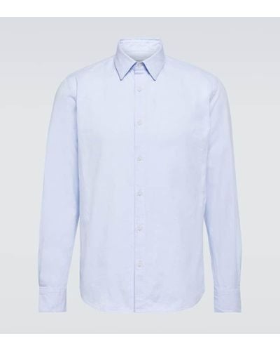 Sunspel Camisa de algodon - Azul