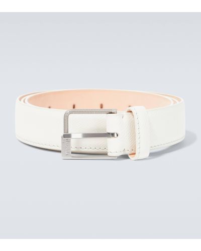 Maison Margiela Leather Belt - White