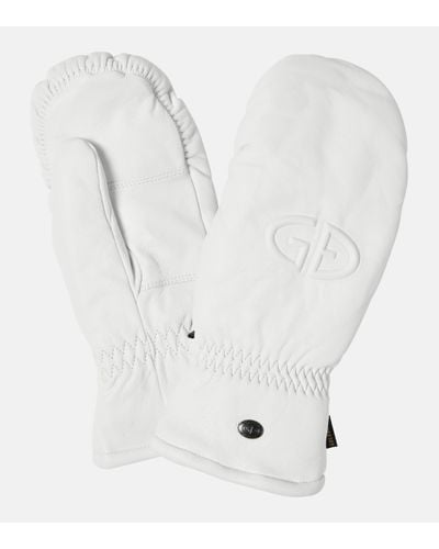 Goldbergh Hilja Leather Ski Gloves - White