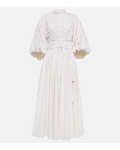 ROKSANDA Madalena Cotton Midi Dress - White